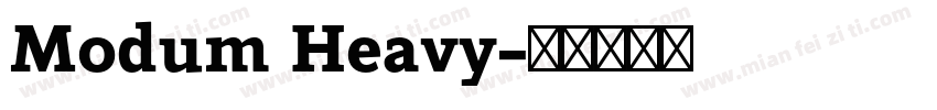 Modum Heavy字体转换